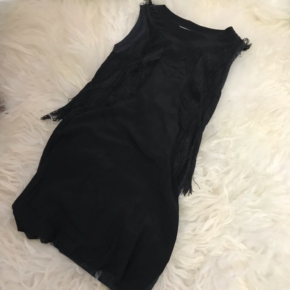 Rebecca Taylor Dresses & Skirts - REBECCA TAYLOR Fringe-Accented Silk Dress